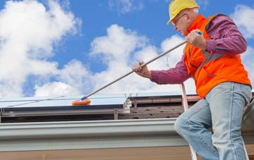 Goldington soft wash roof cleaning